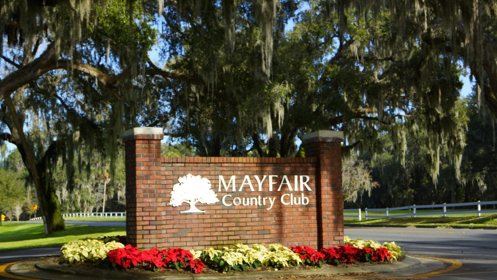 mayfair country club sign
